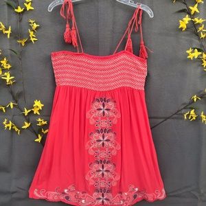 Flying Tomato 🍅 Embroidered Summer Top